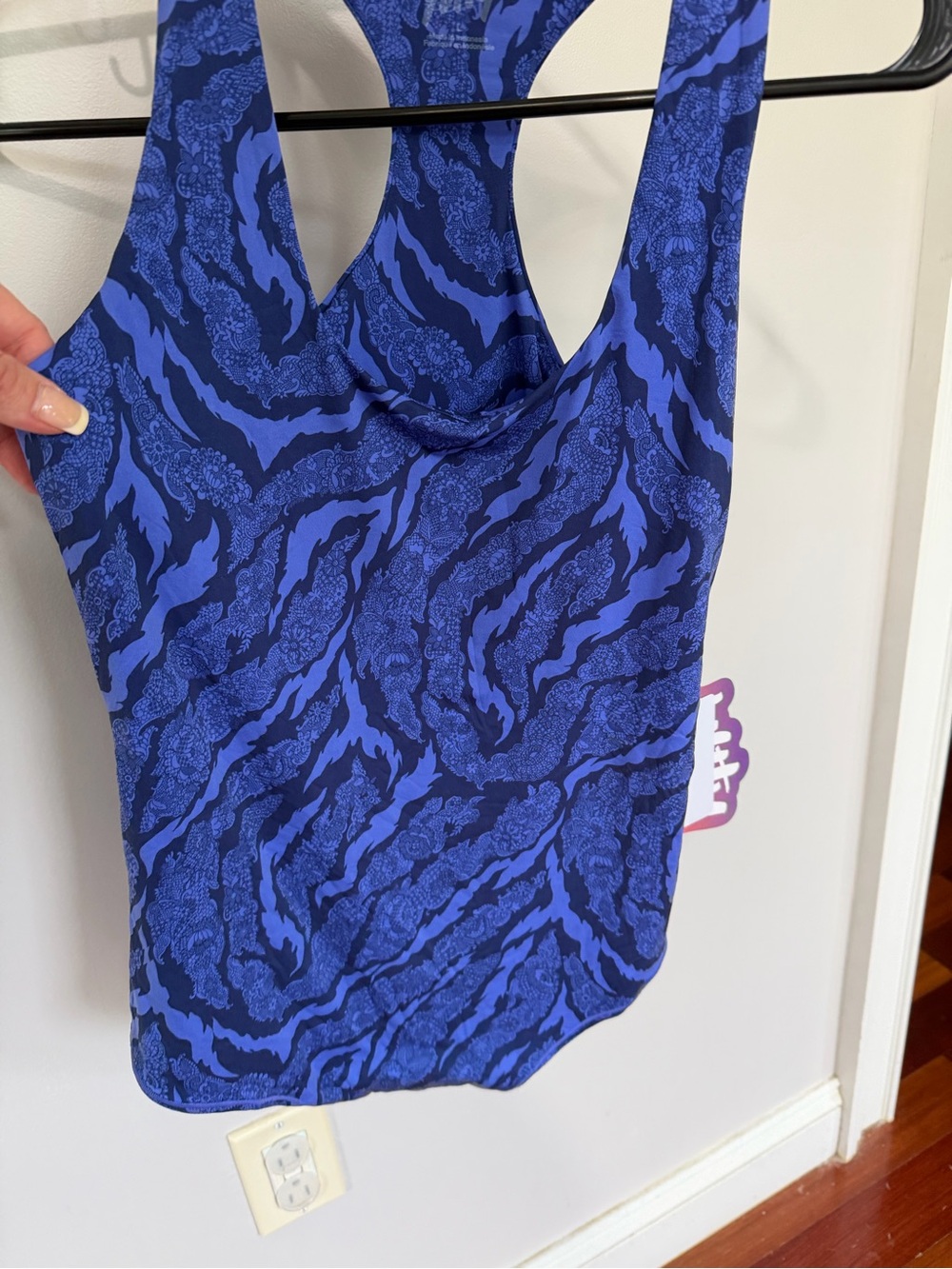 YITTY Blue Patterned Racerback One-Piece Tank - Picture 2 of 8